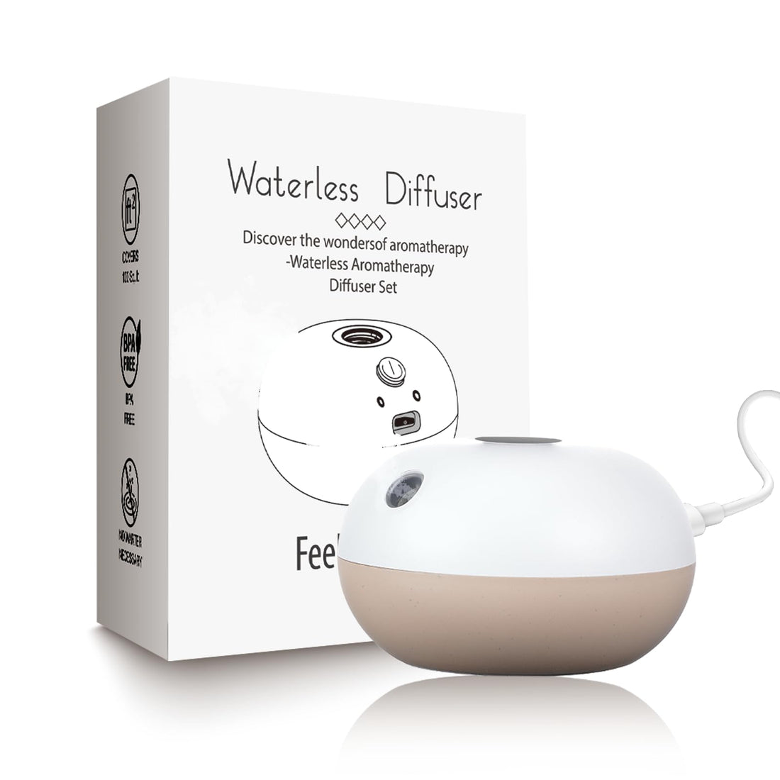 Waterless Essential Oil Diffuser - Use a USB-c Plug-in Essential Oils Diffuser - 2 Mist Modes