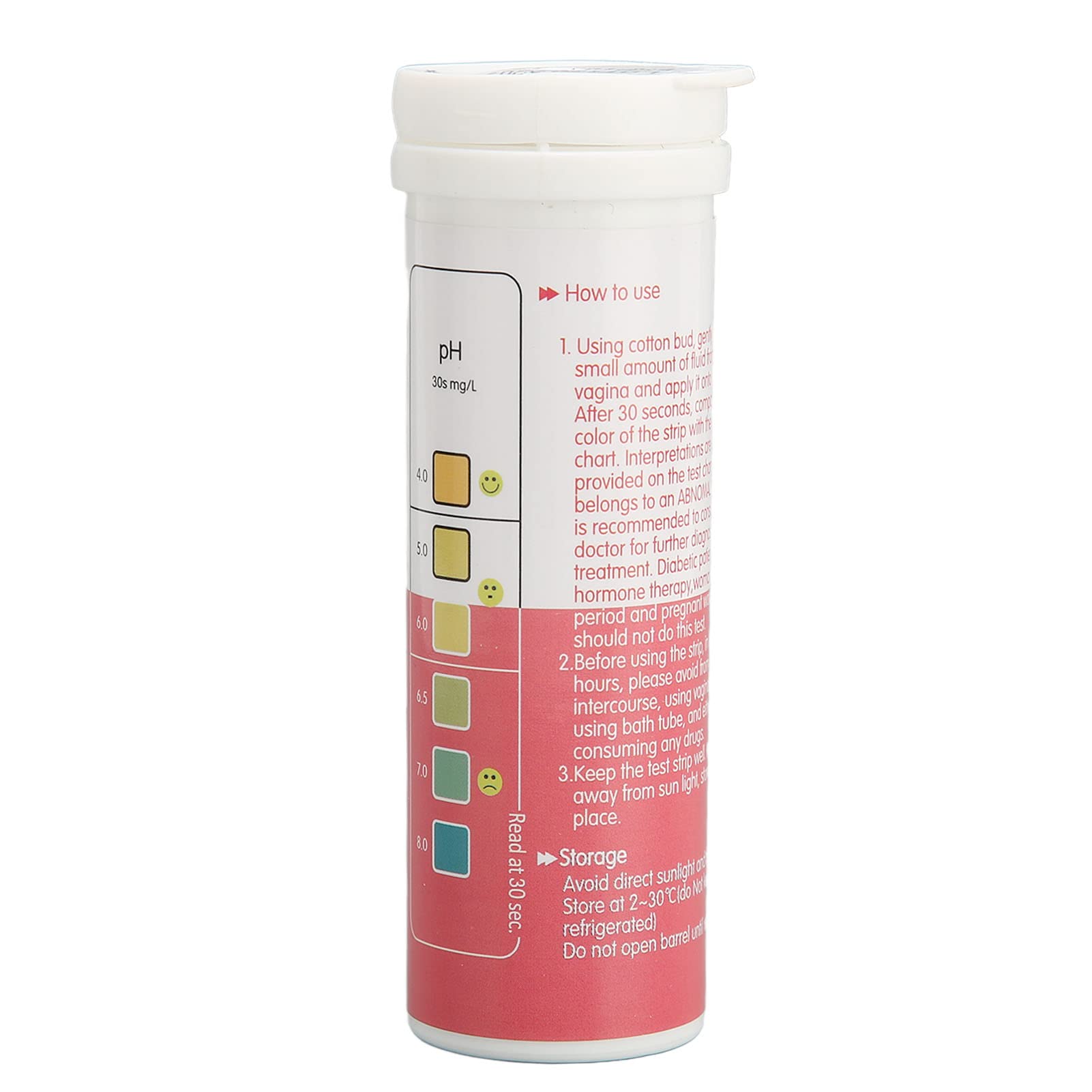 100pcs Disposable Vaginal Health PH Test Strips, pH Test Strips for Women Monitor Feminine Brrnoo