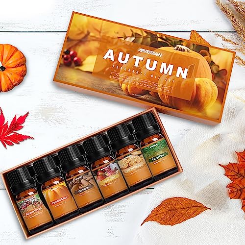 Autumn Fragrance Oil Set, Premium Fall Essential Oils for Diffuser and Candle Making -Cinnamon ARVIDSSON