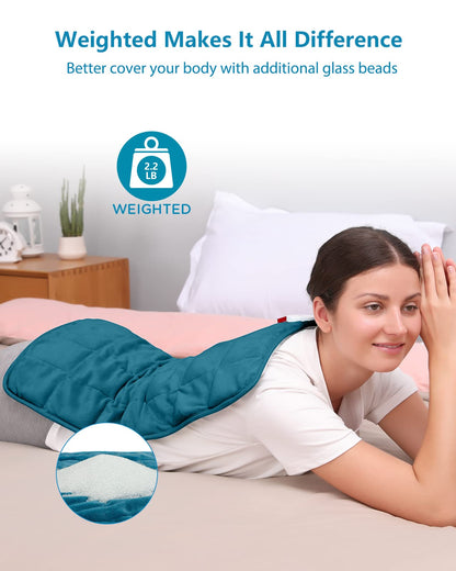 Comfytemp Full Weighted Heating Pad for Back Pain & Cramps Relief, 2.2lb Large Electric