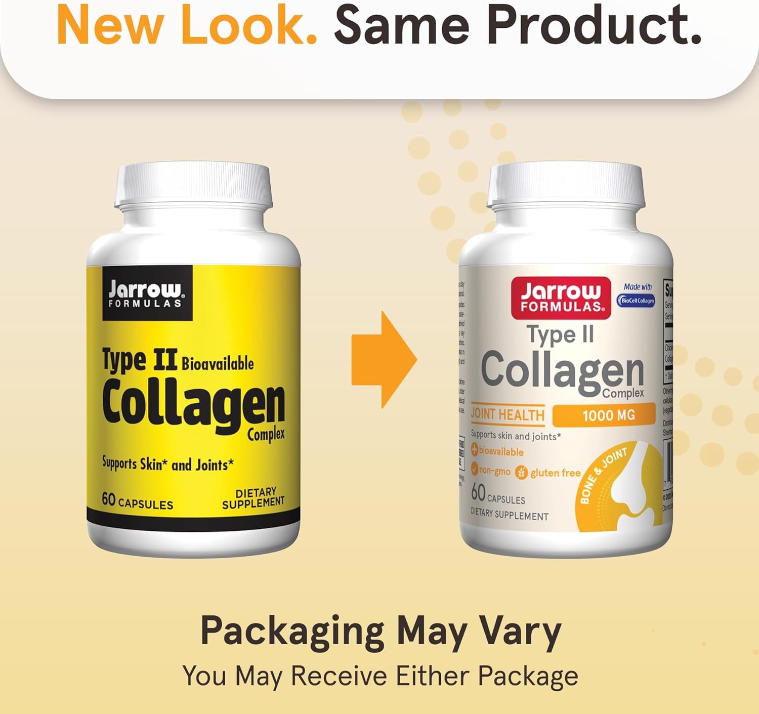 Jarrow's Type II Collagen Complex (Type 2 Collagen), 60 Capsules, Lab-Tested Tudor