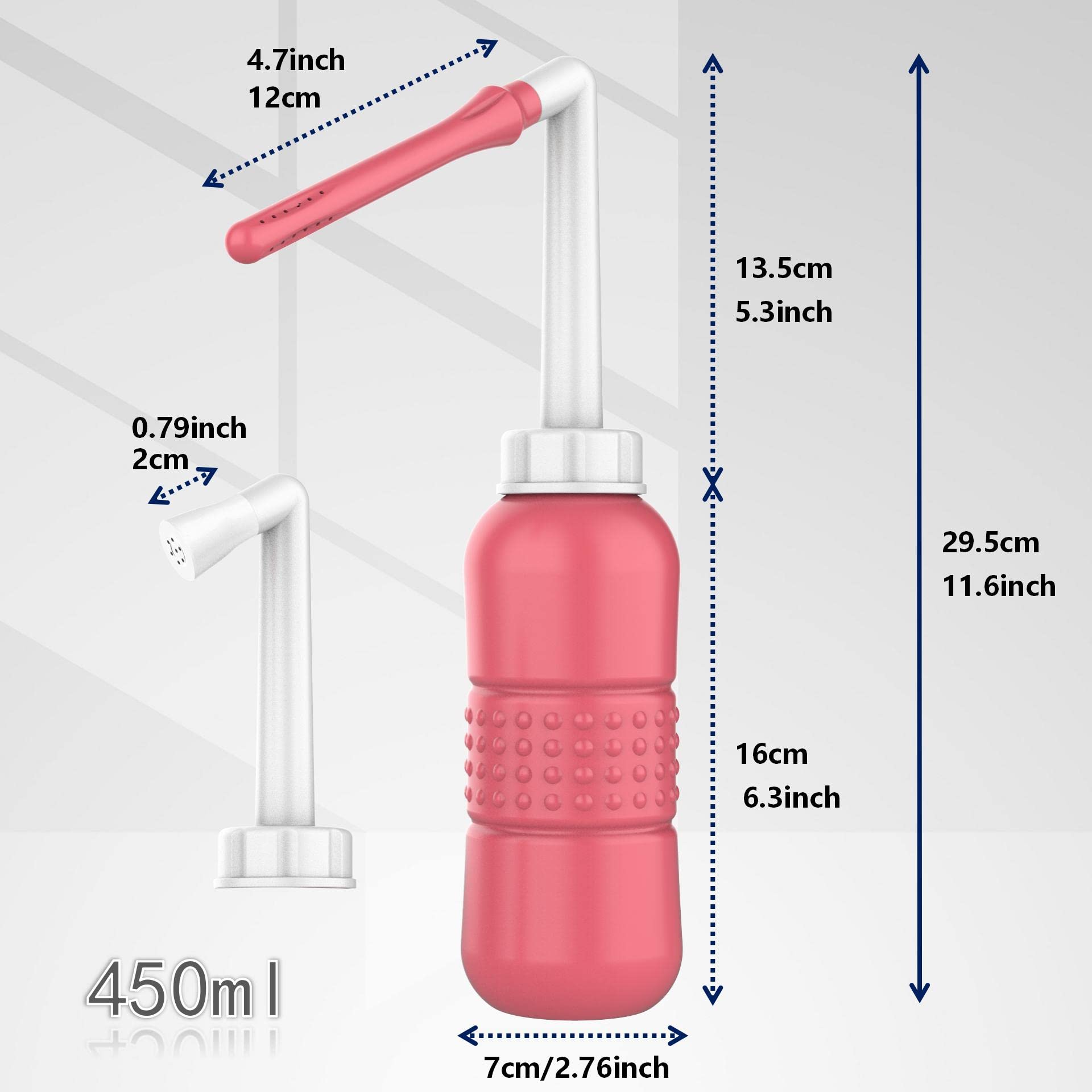 2PCS Vaginal irrigation Intimate Wash for Women,Portable Bidet Travel Bidets,Peri Bottle TONELIFE