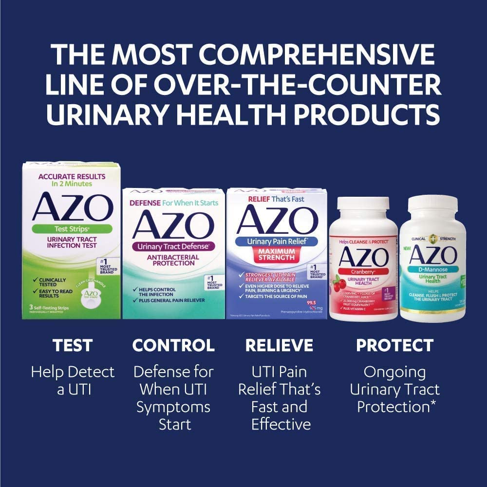 AZO Dual Protection, Urinary + Vaginal Support, Prebiotic Plus Clinically Proven Women’s AZO