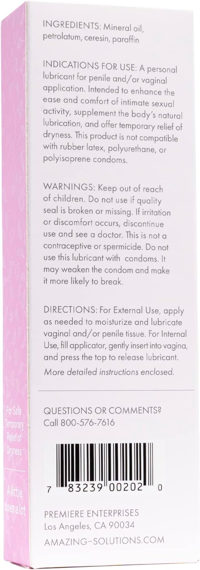 Crème De La Femme Daily Vaginal Moisturizing Cream for Long-Lasting Relief from Feminine Dryness