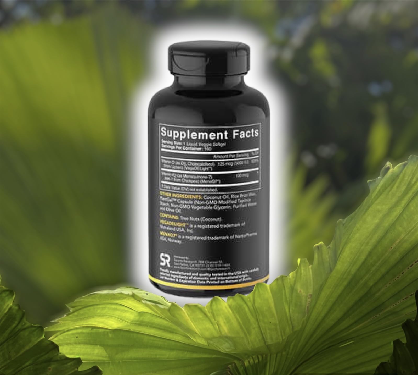 (Pack of 1) 160 Vegan Certified, Non GMO Liquid Softgels rozzunSports Research Vitamin Rozzun Creative Vision