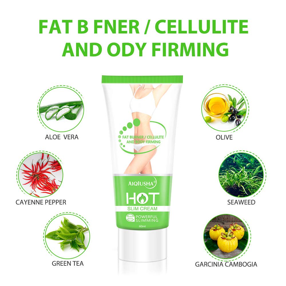 Hot Cream, Cellulite Slimming & Firming Cream, Abdominal Fat Burner, Deep Tissue Massag AIQIUSHA