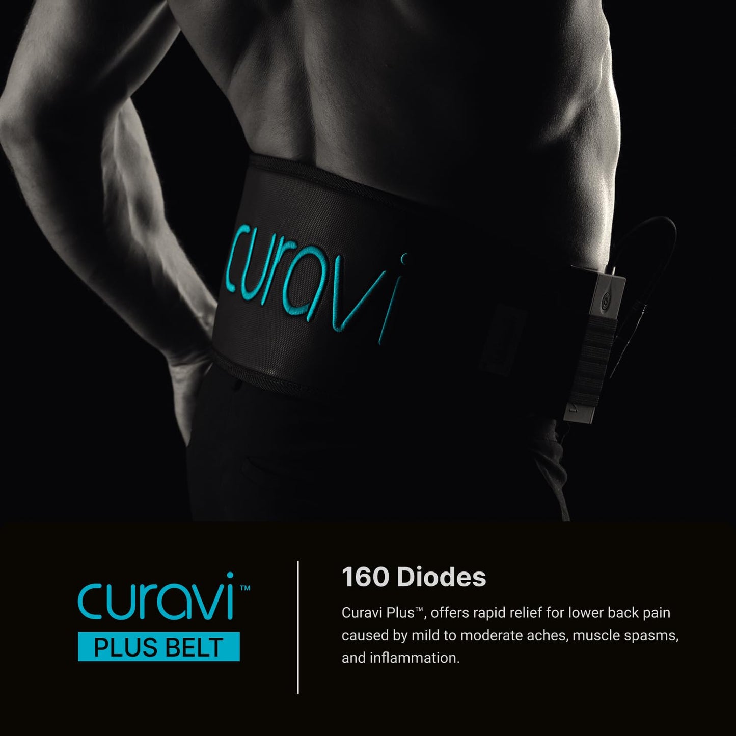CURAVI Plus™ Wearable Red Light Therapy Belt for Lower Back Pain Relief - 160 Diodes - Safe and Effective