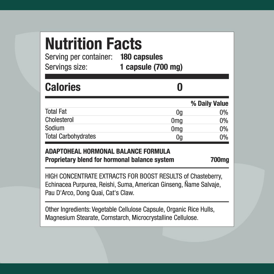 ADAPTOHEAL Hormobalance Adaptogens Supplement for Female Hormonal System Balance - Vitex ADAPTOHEAL