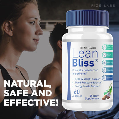 (2 Pack) Lean Bliss Weight Loss Pills, Lean Bliss Fat Burning Formula, LeanBliss Advanced rize labs