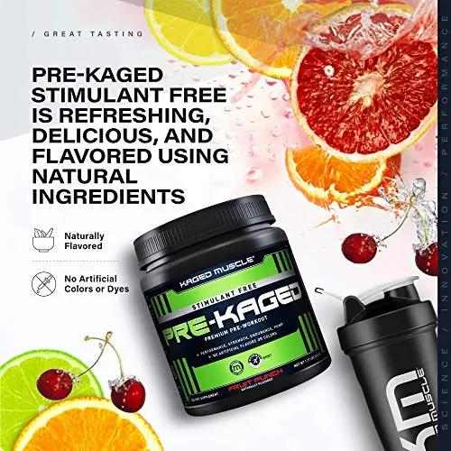 Kaged Stimulant Free Pre Workout Powder | Fruit Punch | Pre-Kaged | Formulated Kaged