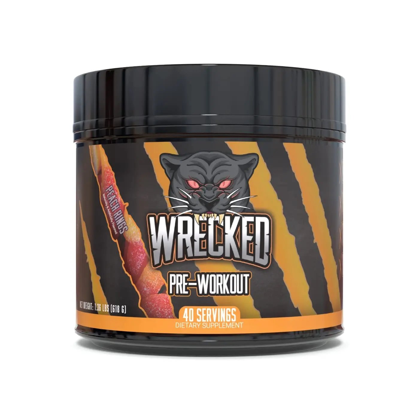 Huge Supplements Wrecked Pre-Workout Powder, 30G+ Ingredients Per Serving to Boost