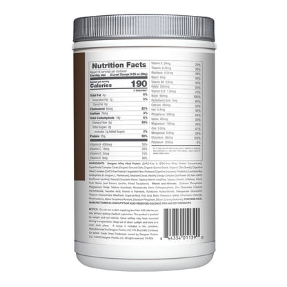Designer Wellness, Designer Whey Protein Meal Powder with Vitamins, Minerals, and Organ