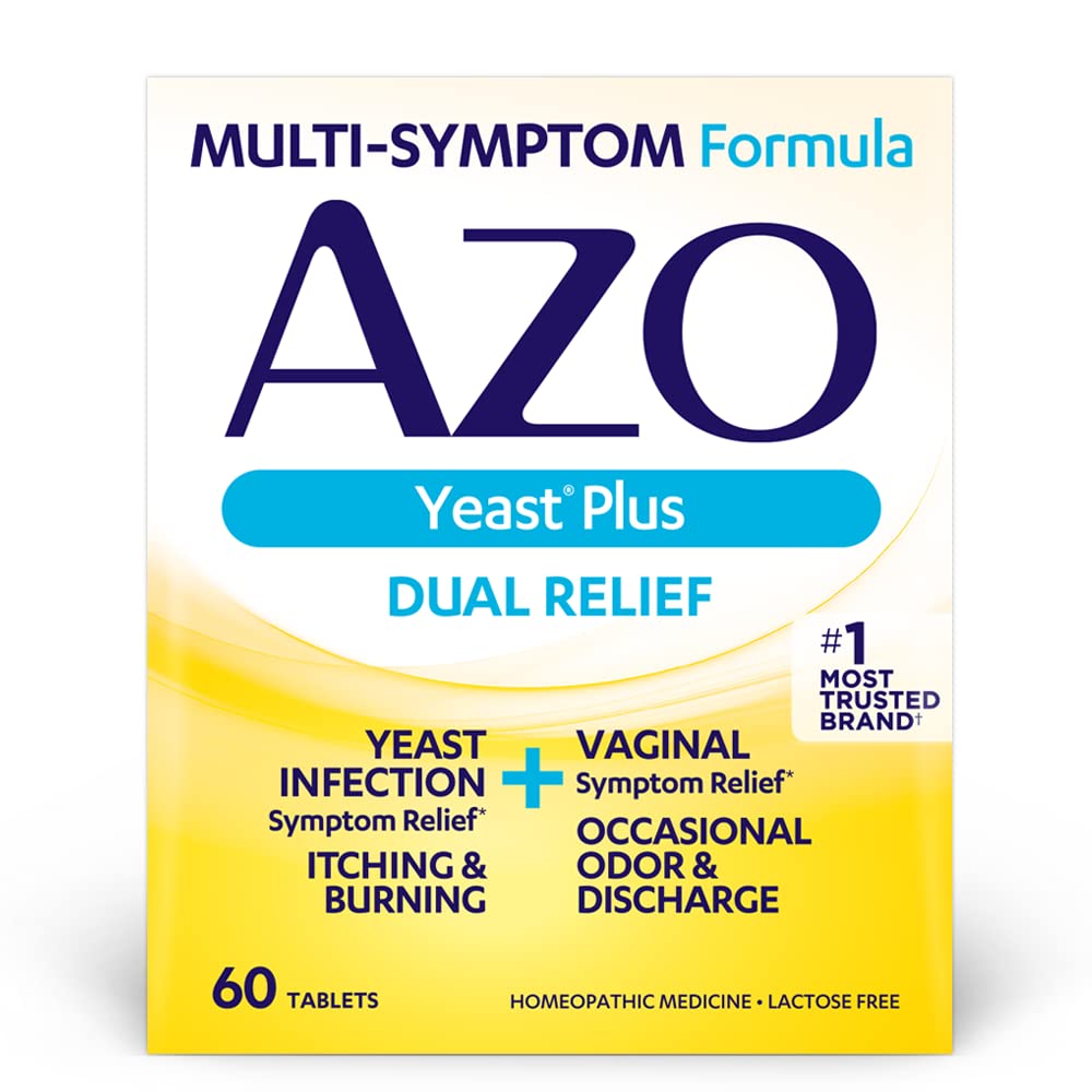 AZO Bladder Control with Go-Less® & Weight Management Dietary Supplement & Yeast Plus Dual Relief AZO