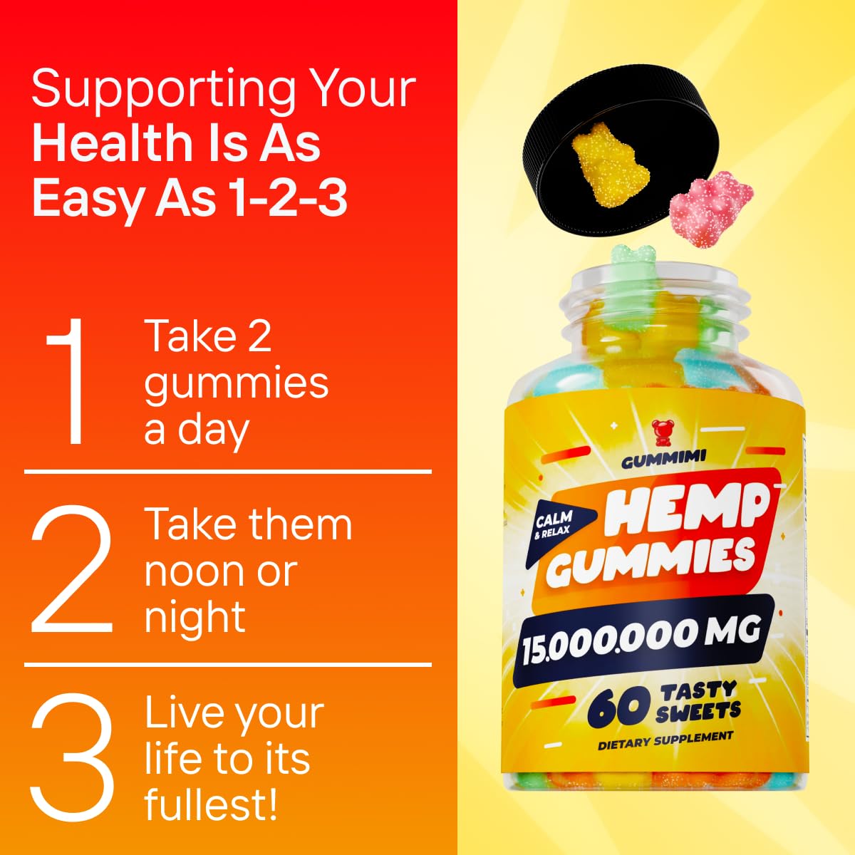 Hеmp Gummies – 15,000,000 – High Potency Comforting Hеmp Oil – Ease Worries GummiMi