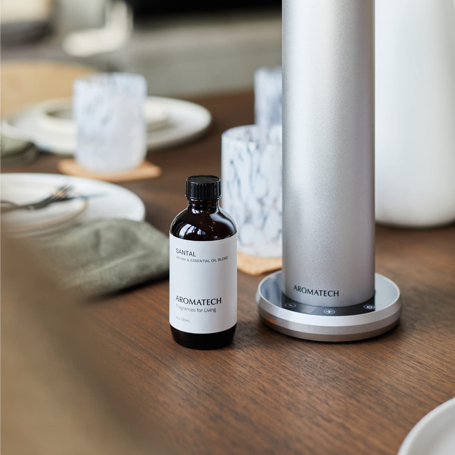 AromaTech Santal Aroma Essential Oil Blend, Aromatherapy with Patchouli and Cedarwood for Diffuser AromaTech