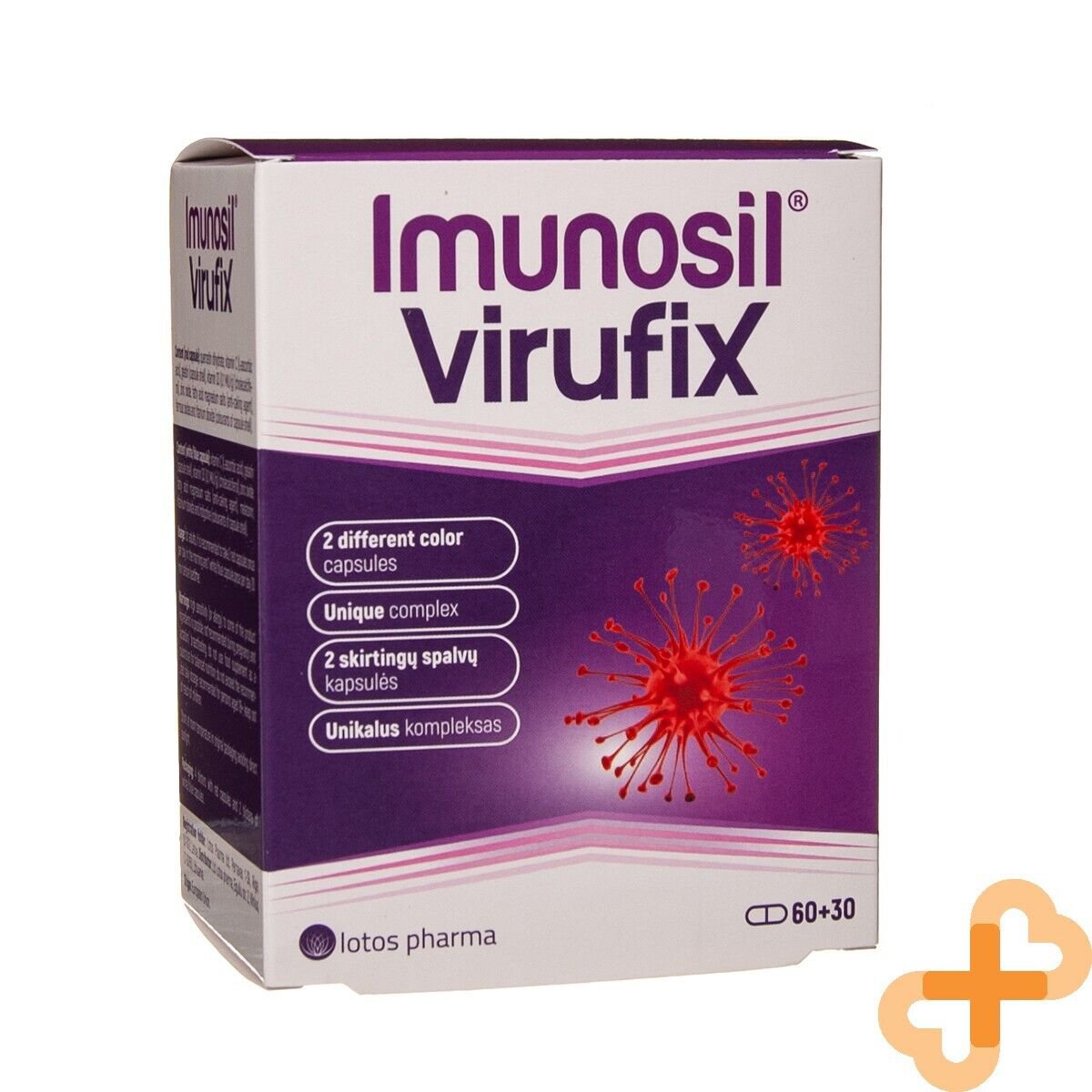 IMUNOSIL VIRUFIX Unique Formula Supplement Immune System Adult 60+30 Capsules