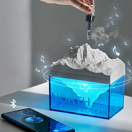 DAILOU Aroma Diffusers for Essential Oils with Bluetooth Speaker and Light, 3 in 1 Essential Oil 