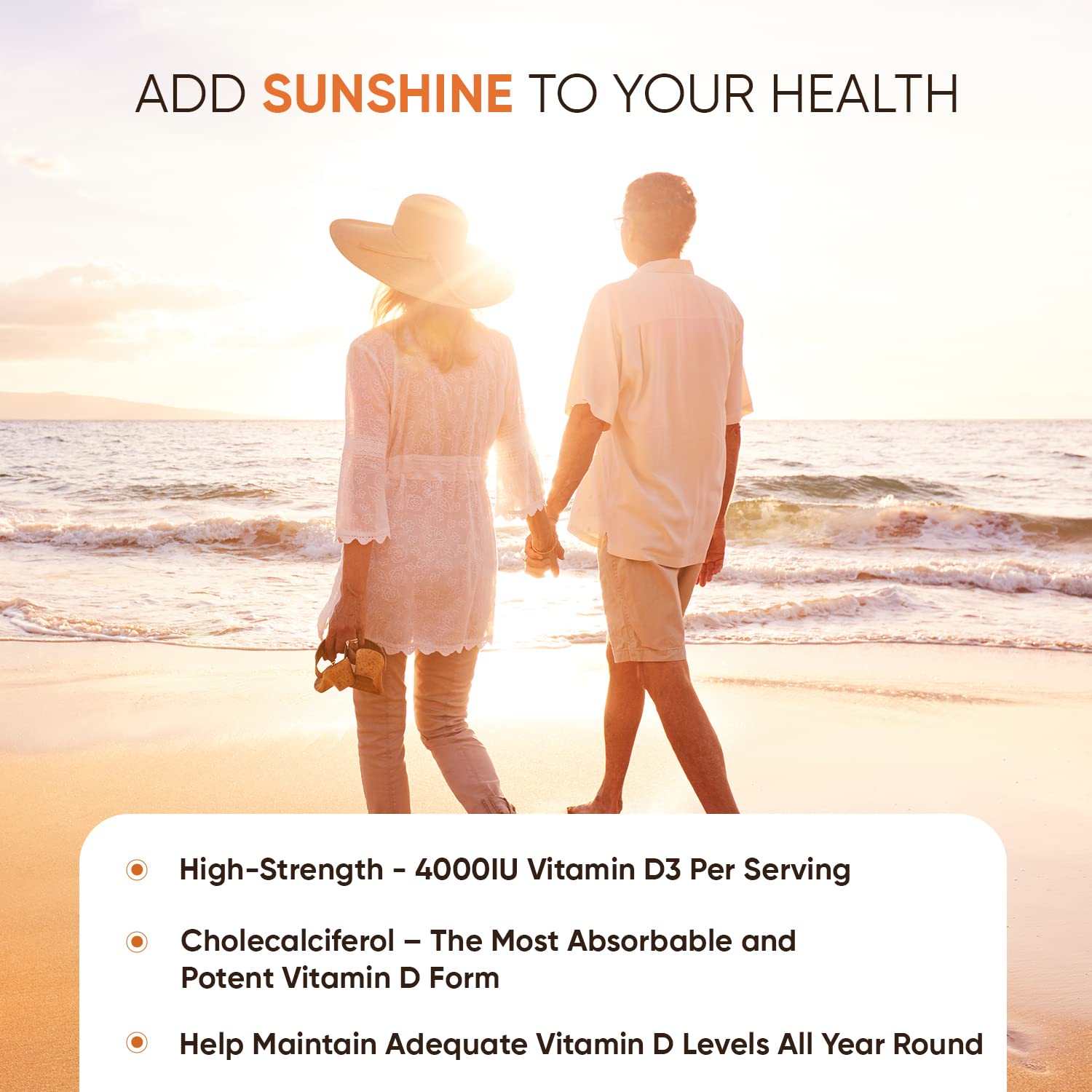 Vitamin D3 4000 IU – 400 High Strength Vitamin D Tablets (1+ Year Supply) – Vegetarian WeightWorld