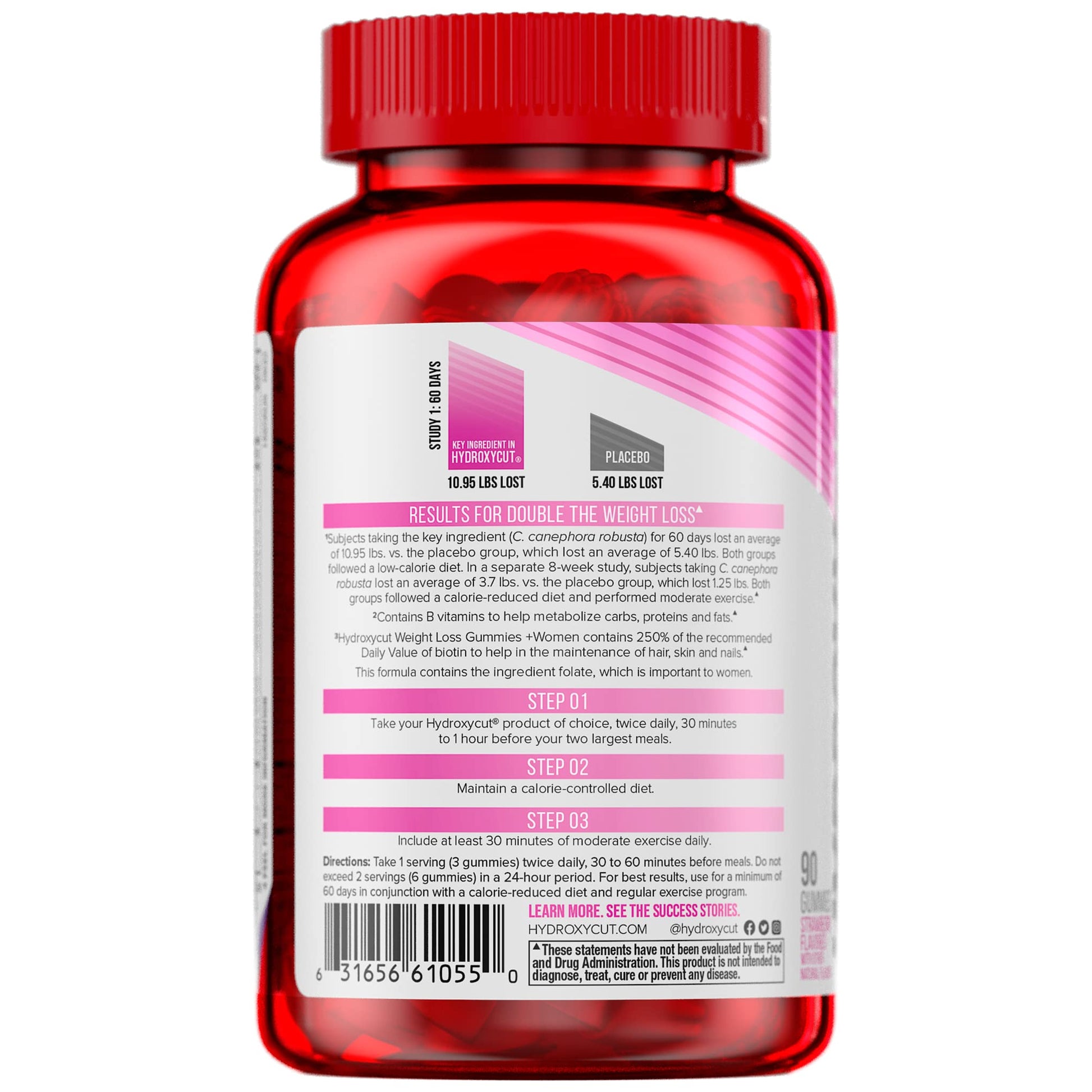 Hydroxycut Gummies + Women Strawberry 90ct Hydroxycut