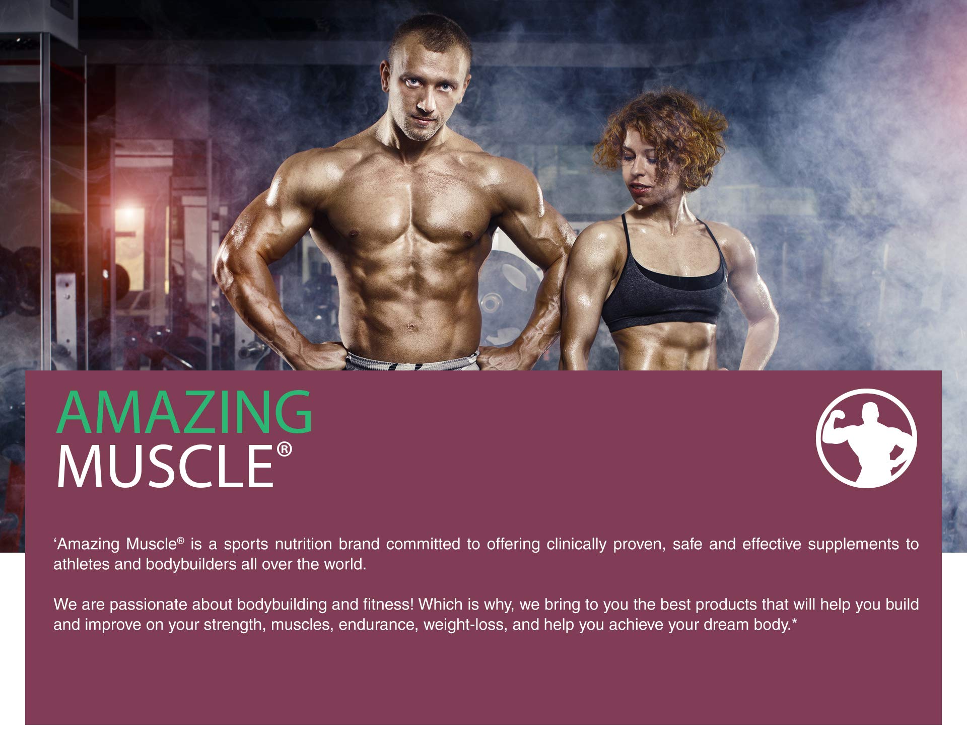 Amazing Muscle 100% Whey Protein Powder *Advanced Formula with Whey Protein Amazing Nutrition