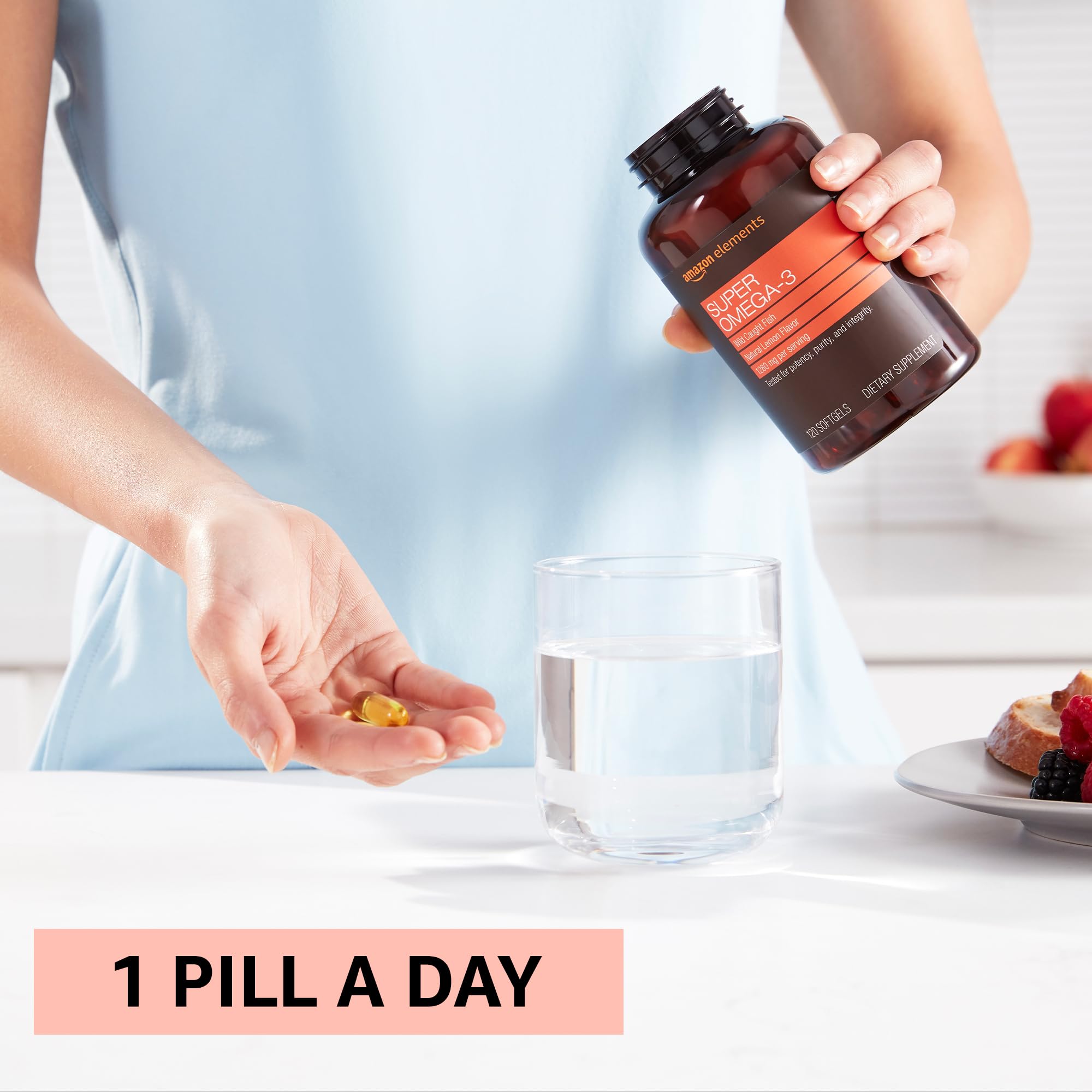 Amazon Elements Turmeric Complex, 316 mg Curcumin, 140 mg Ginger, 5 mg Black Amazon Elements