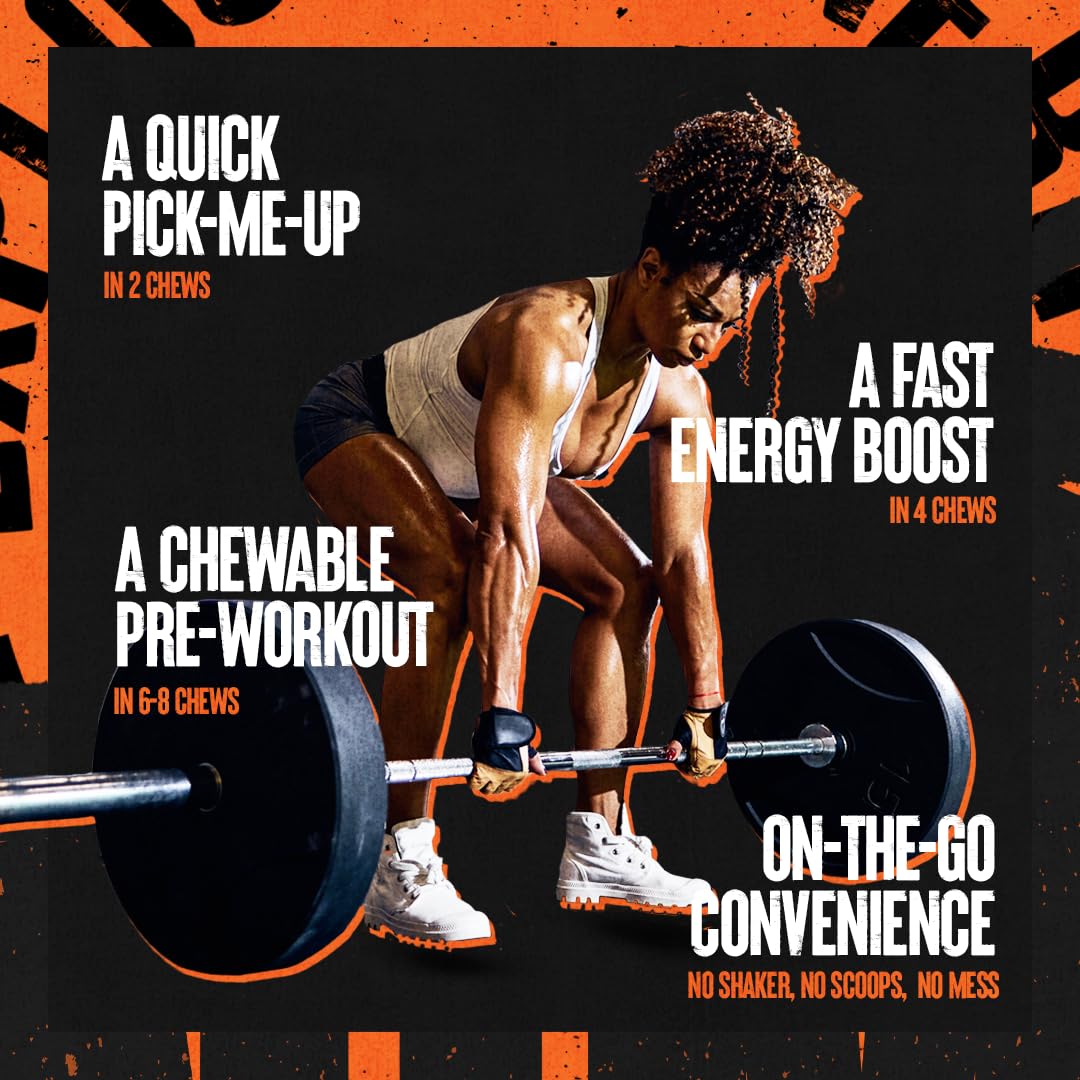 Animal Energy Chews, Fast Acting Energy with Caffeine, Nootropics and Sea Salt Animal