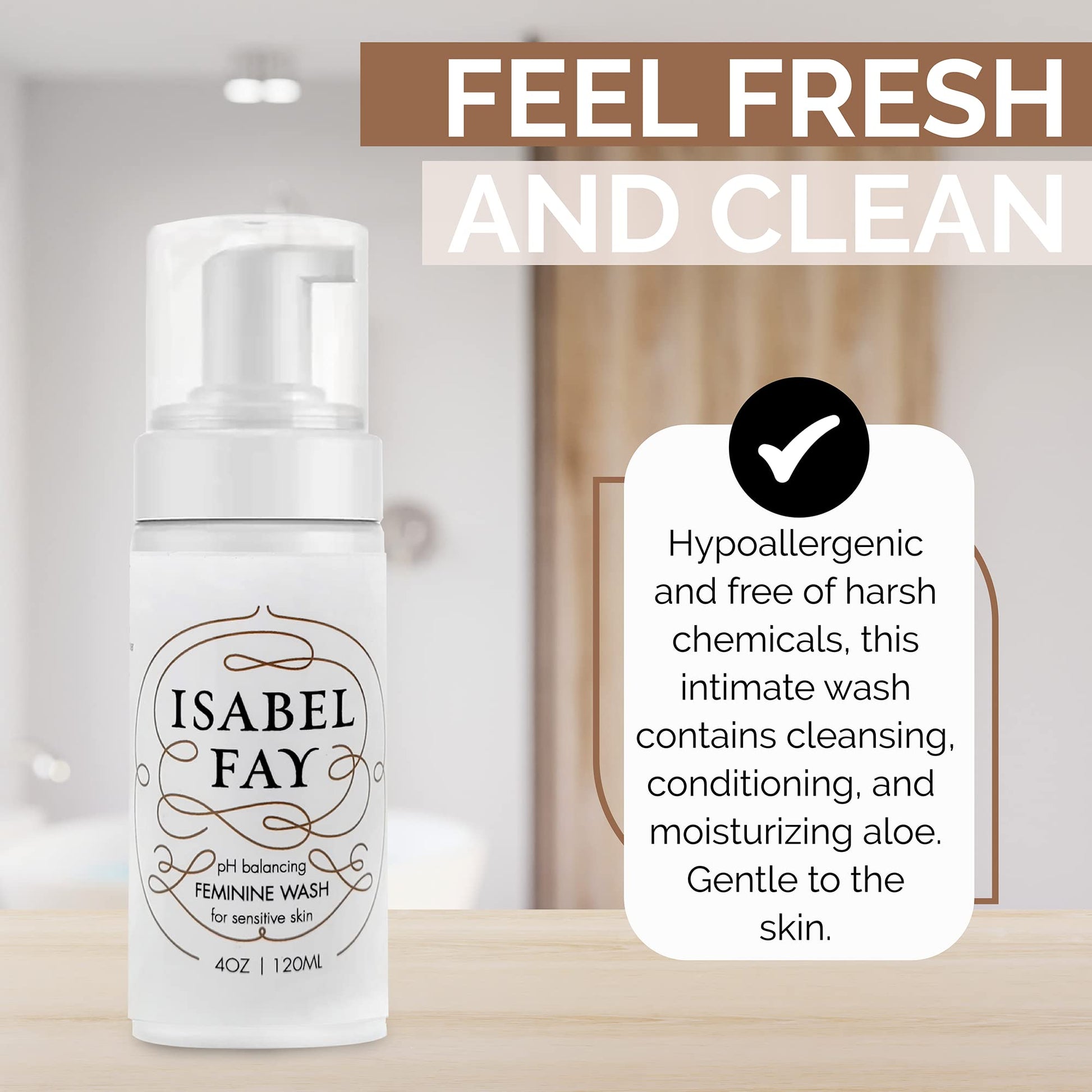 Isabel Fay ph Balanced Feminine Intimate Foam Wash gentle and safe for sensitive skin Isabel Fay