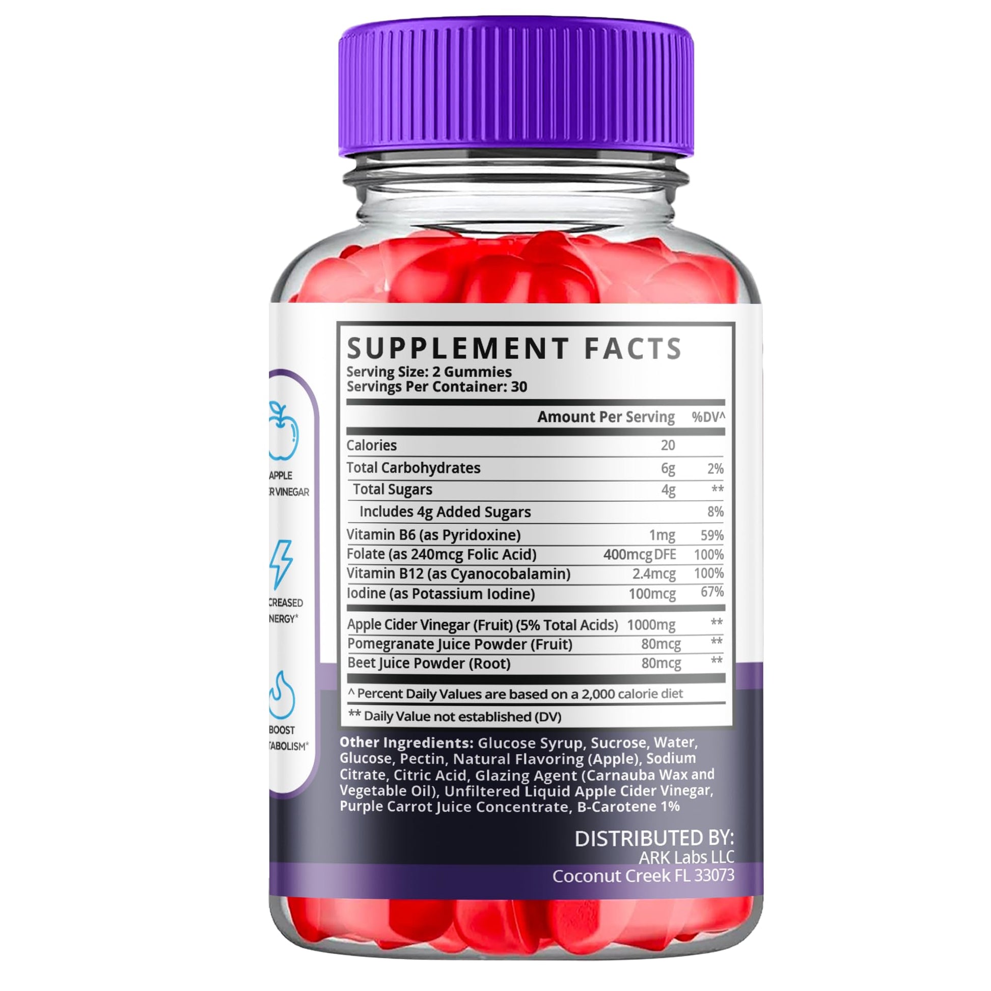 (5 Pack) Keto Ripped ACV Gummies, Keto Ripped ACV Gummies Advanced Weight Loss 1000MG Ark Labs