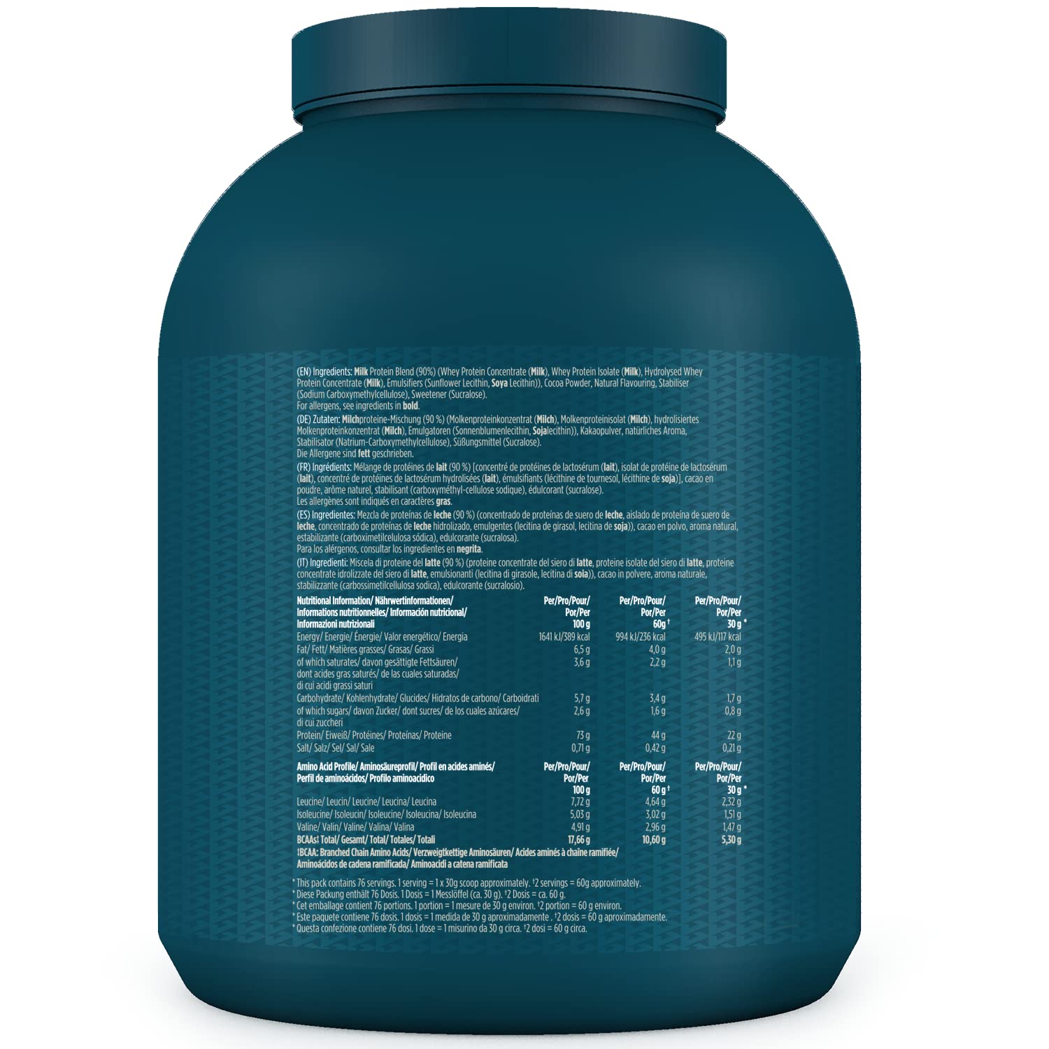 Kinetica Chocolate Whey Protein Powder | 2.27kg | 22g Protein per Serving | 76 Servings Kinetica