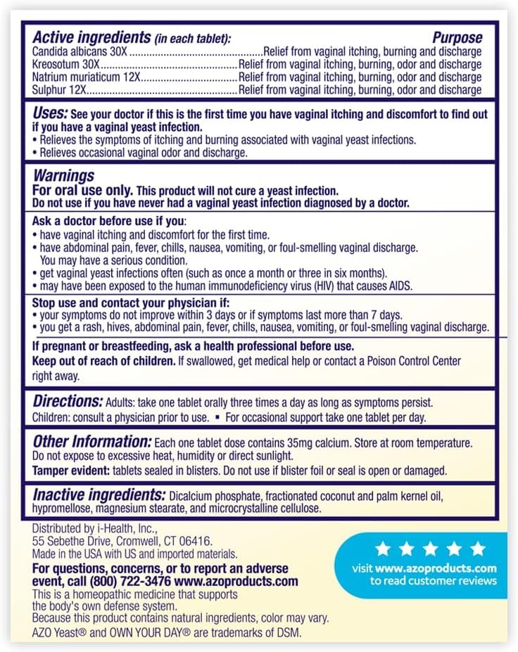 AZO Urinary Pain Relief Maximum Strength (24 Count) Fast Relief of UTI Pain, Burning & Urgency Yeast Plus AZO