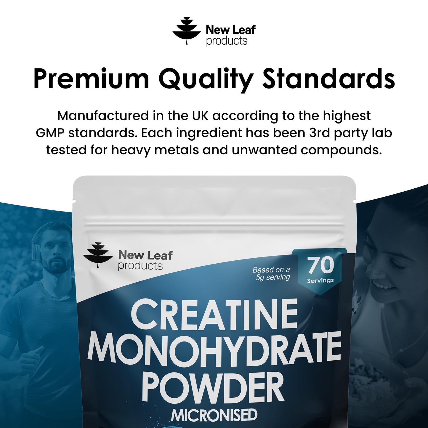Creatine Monohydrate Powder 100% Pure Micronized Creatine - 350g Increased Absorption