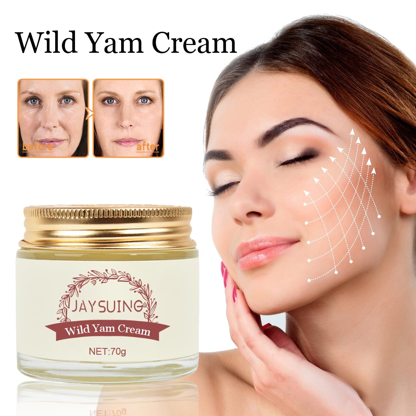 YIIORAUP Wild Yam Cream, Annas Wild Yam Cream Organic for Hormone Balance, Women'S Organic YIIORAUP