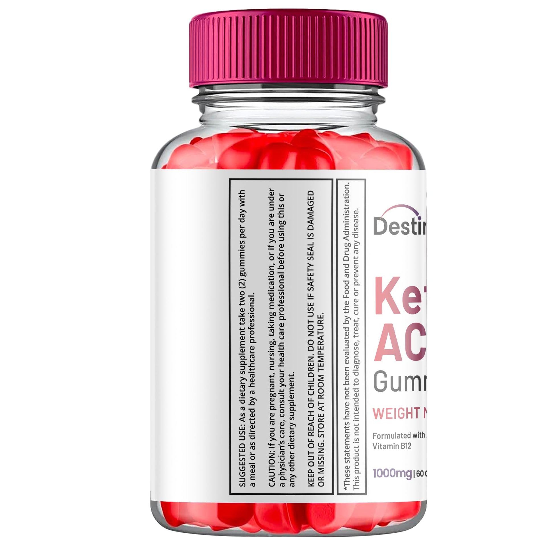 (5 Pack) Destiny Keto ACV Gummies, Destiny Keto ACV Gummies Advanced Weight Loss Titan Labs