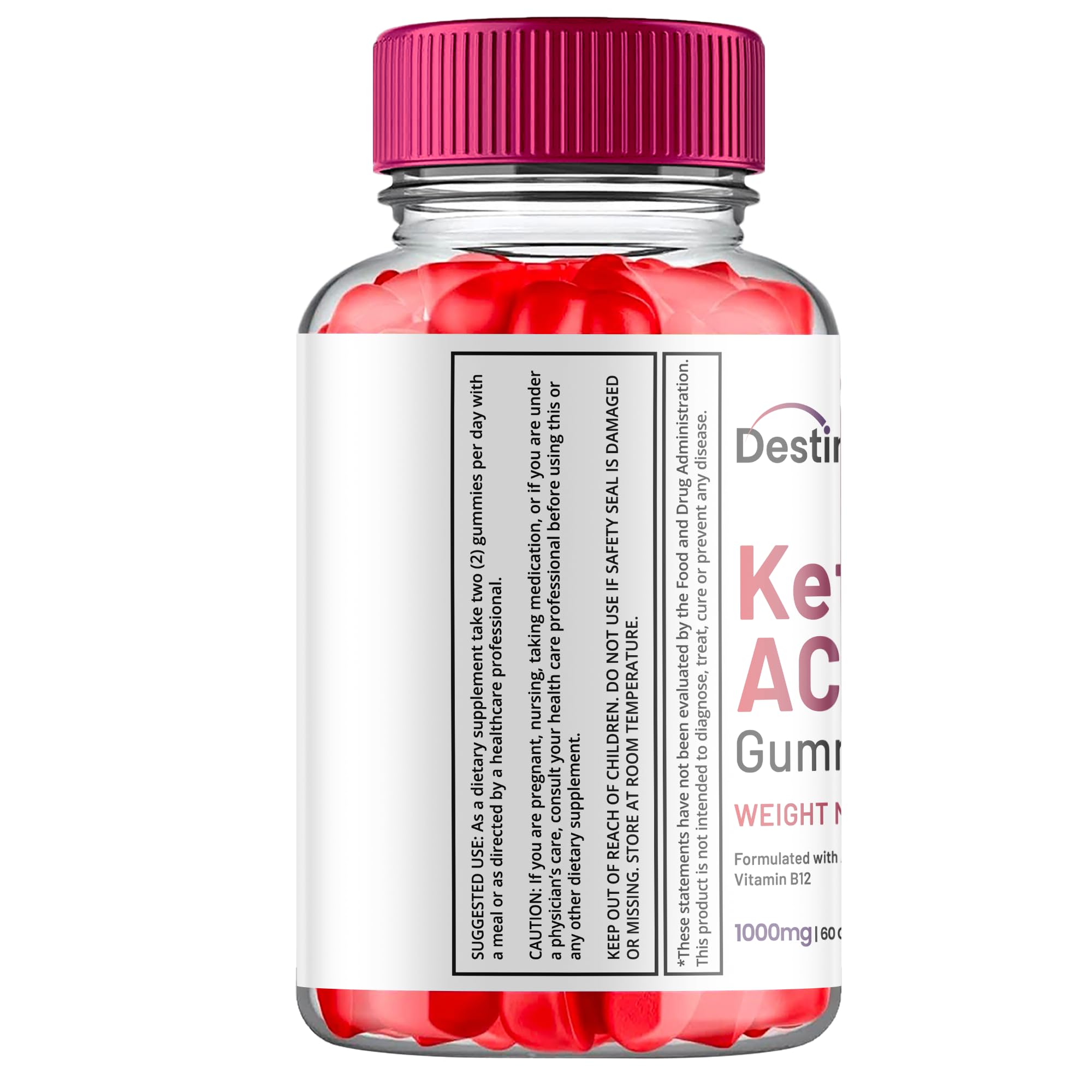 (5 Pack) Destiny Keto ACV Gummies, Destiny Keto ACV Gummies Advanced Weight Loss Titan Labs