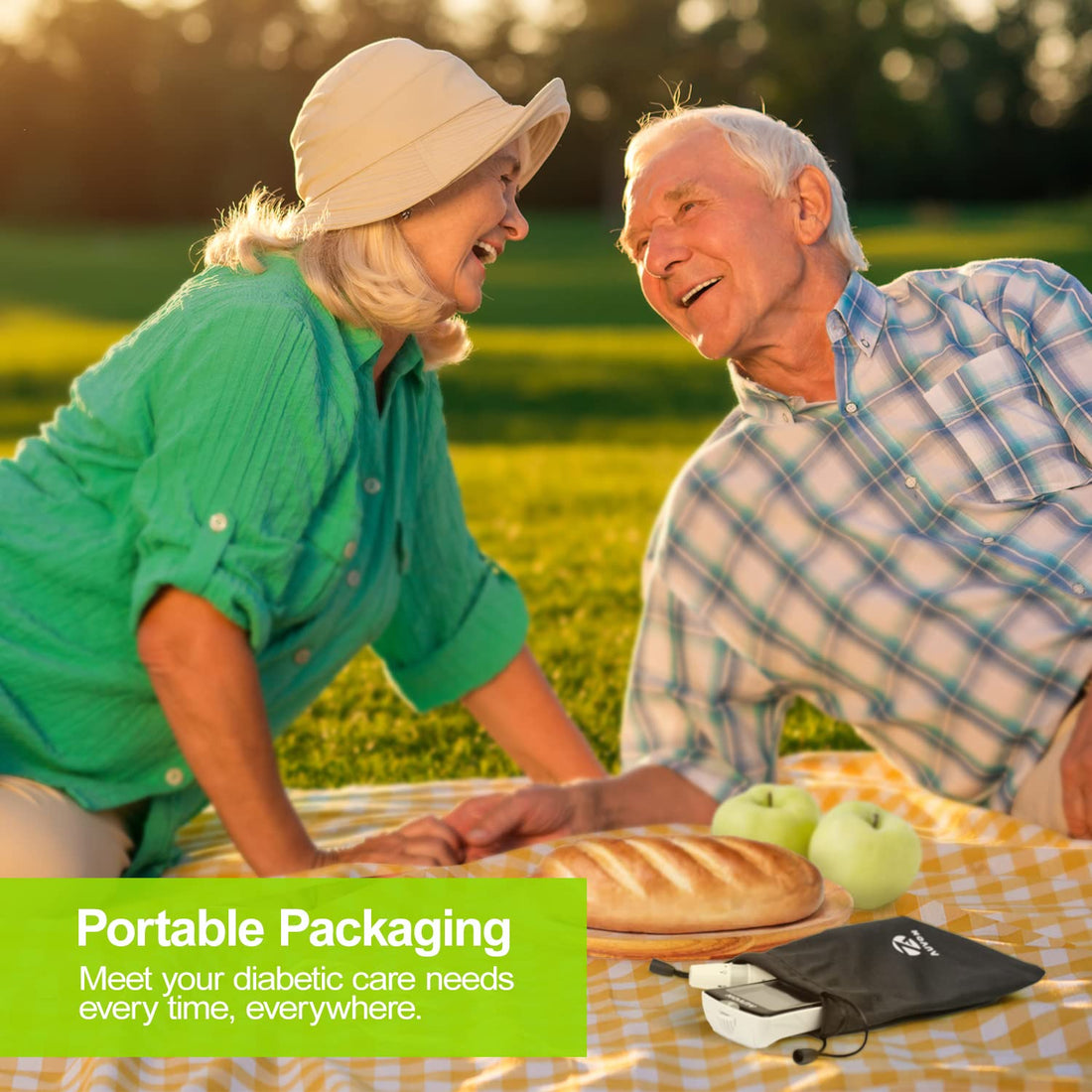 AUVON Blood Glucose Monitor Kit, High Accuracy Blood Sugar Test Kit AUVON