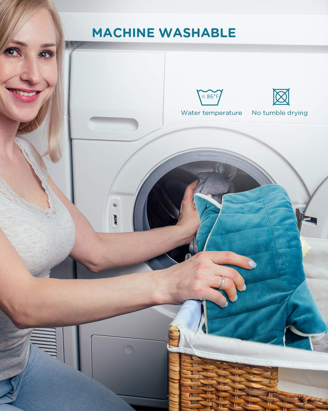 Weighted Heating Pad for Neck and Shoulders, Comfytemp 2.2lb Large Electric Heated Neck