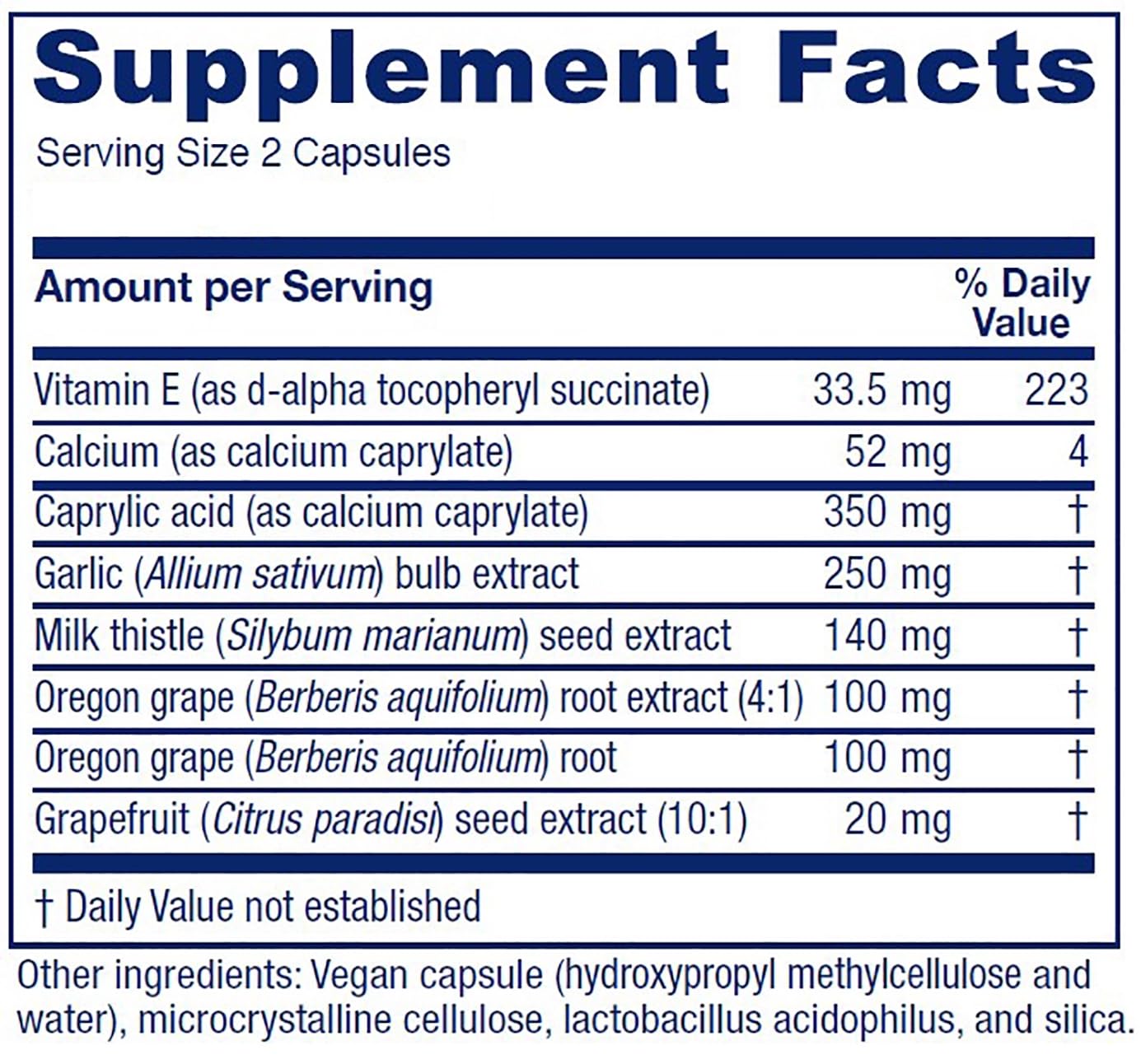 Vitanica Candidastat, Yeast Balance Supplement and Support, Vegan, 120 Capsules Vitanica