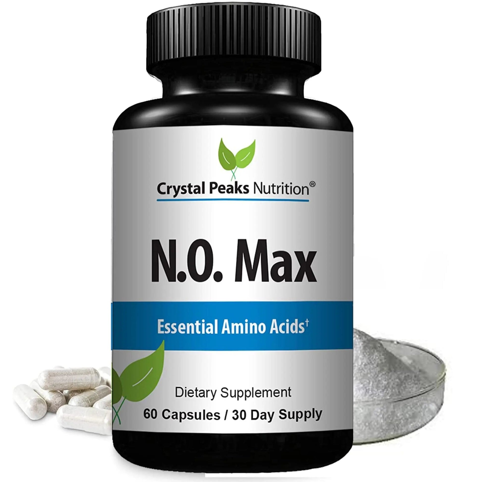 CRYSTAL PEAKS NUTRITION N.O. Max Nitric Oxide Supplement - L Arginine, Citrulline