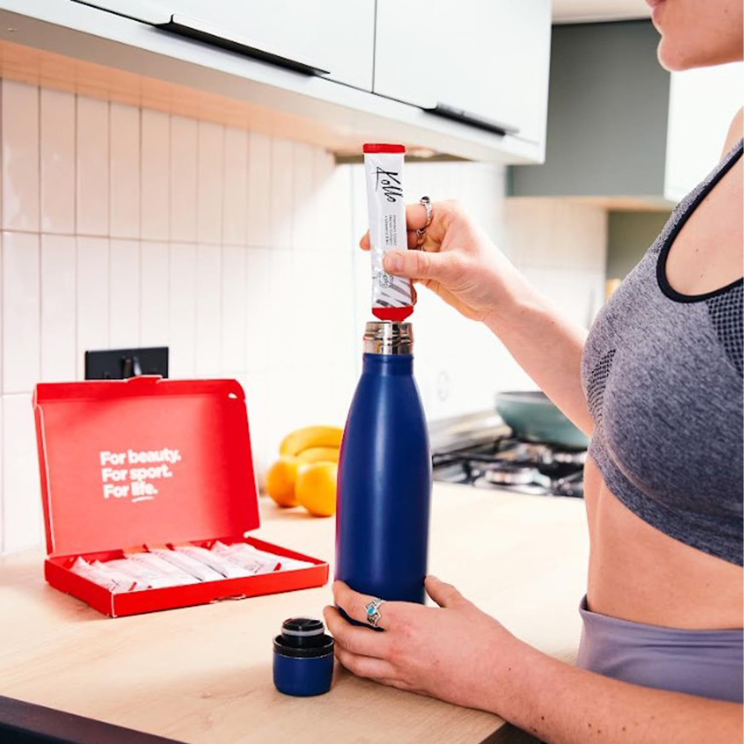 Kollo Premium Marine Collagen Liquid, 10,000 mg - Essential Proteins Collagen Peptides Kollo