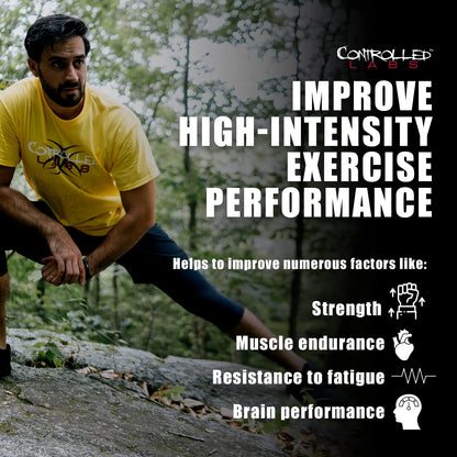 CONTROLLED LABS Green Magnitude Supplement, Synergistic Creatine Formula Powder, Promotes Strength, Stamina, and Performance, (Sour Green Apple, 30 Servings)