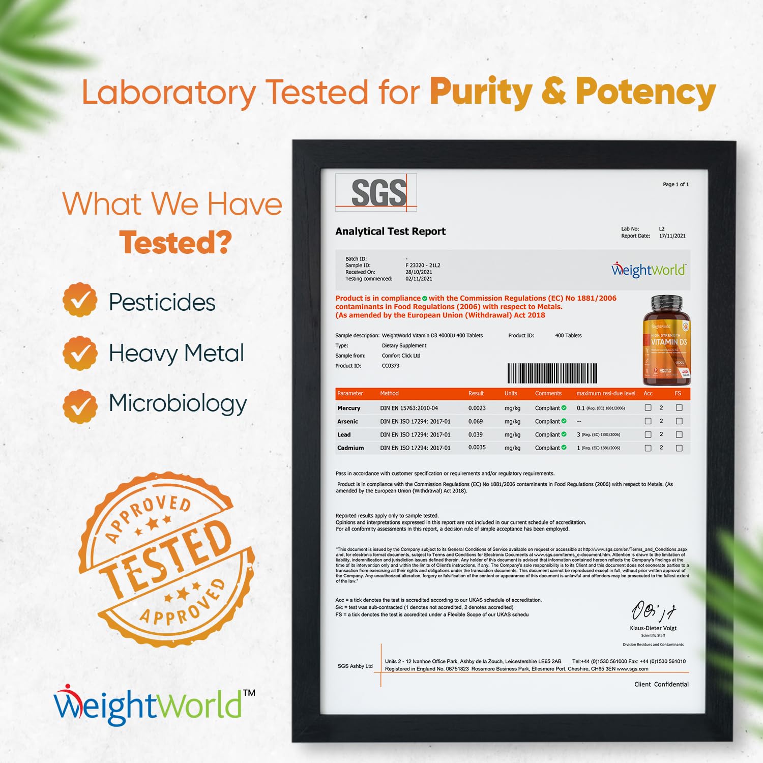 Vitamin D3 4000 IU – 400 High Strength Vitamin D Tablets (1+ Year Supply) – Vegetarian WeightWorld