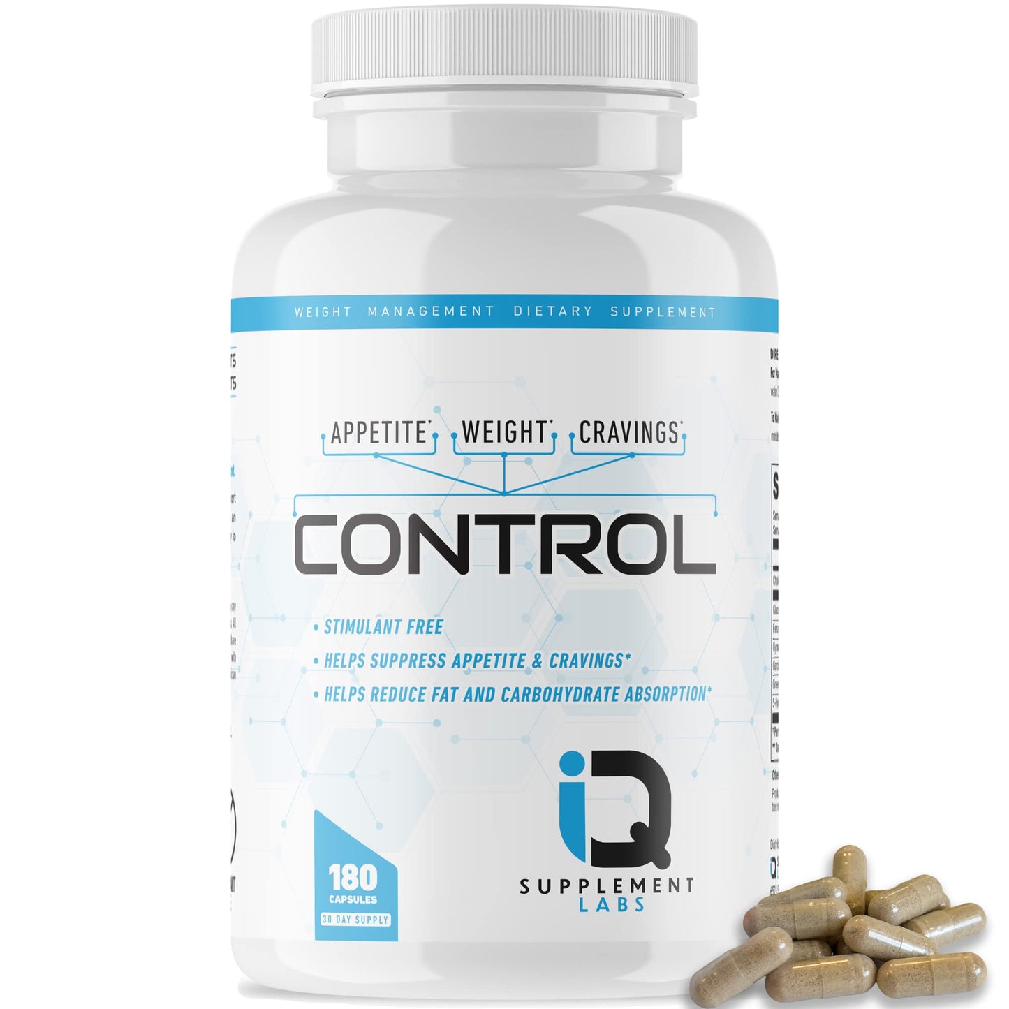 Control-Appetite Suppressant for Weight Loss | Hunger Suppression, Fat & Carb Blocker