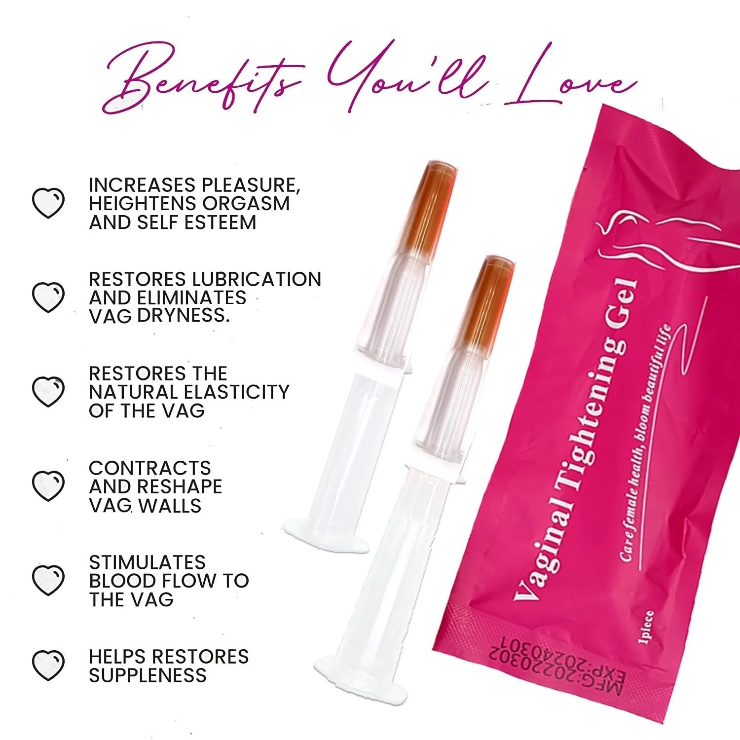 Impressive Beauty Premium Vaginal Tightening Gel Cream for Vag - Essential All Natural Feminine Care Impresive Smile