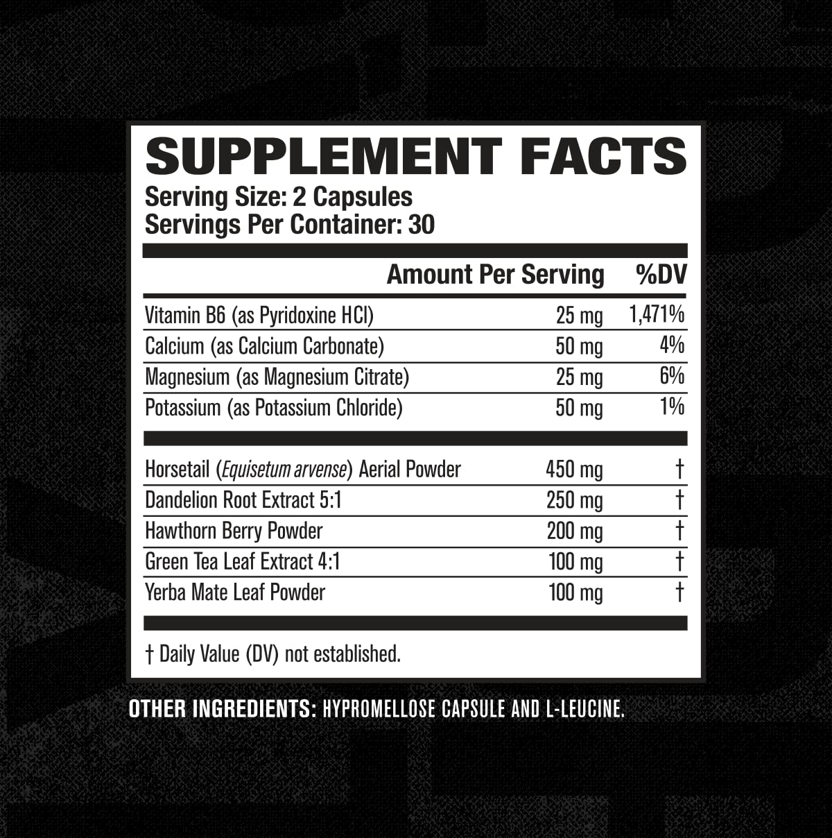 Jacked Factory Dry-XT Water Weight Loss Diuretic Pills - Natural Supplement Jacked Factory