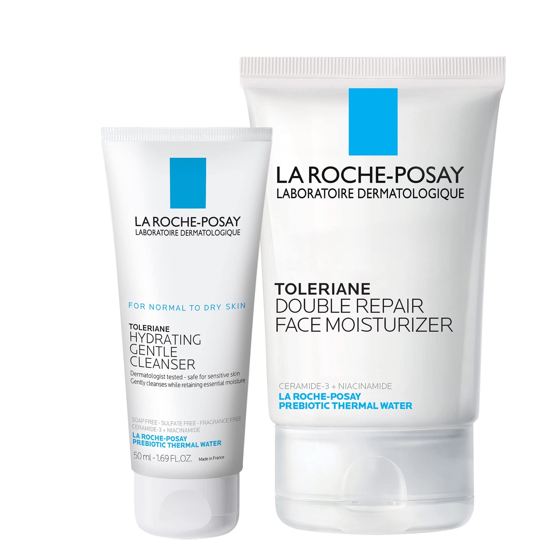 La Roche-Posay Toleraine Skin Care Set | Double Repair Face Moisturizer La Roche-Posay