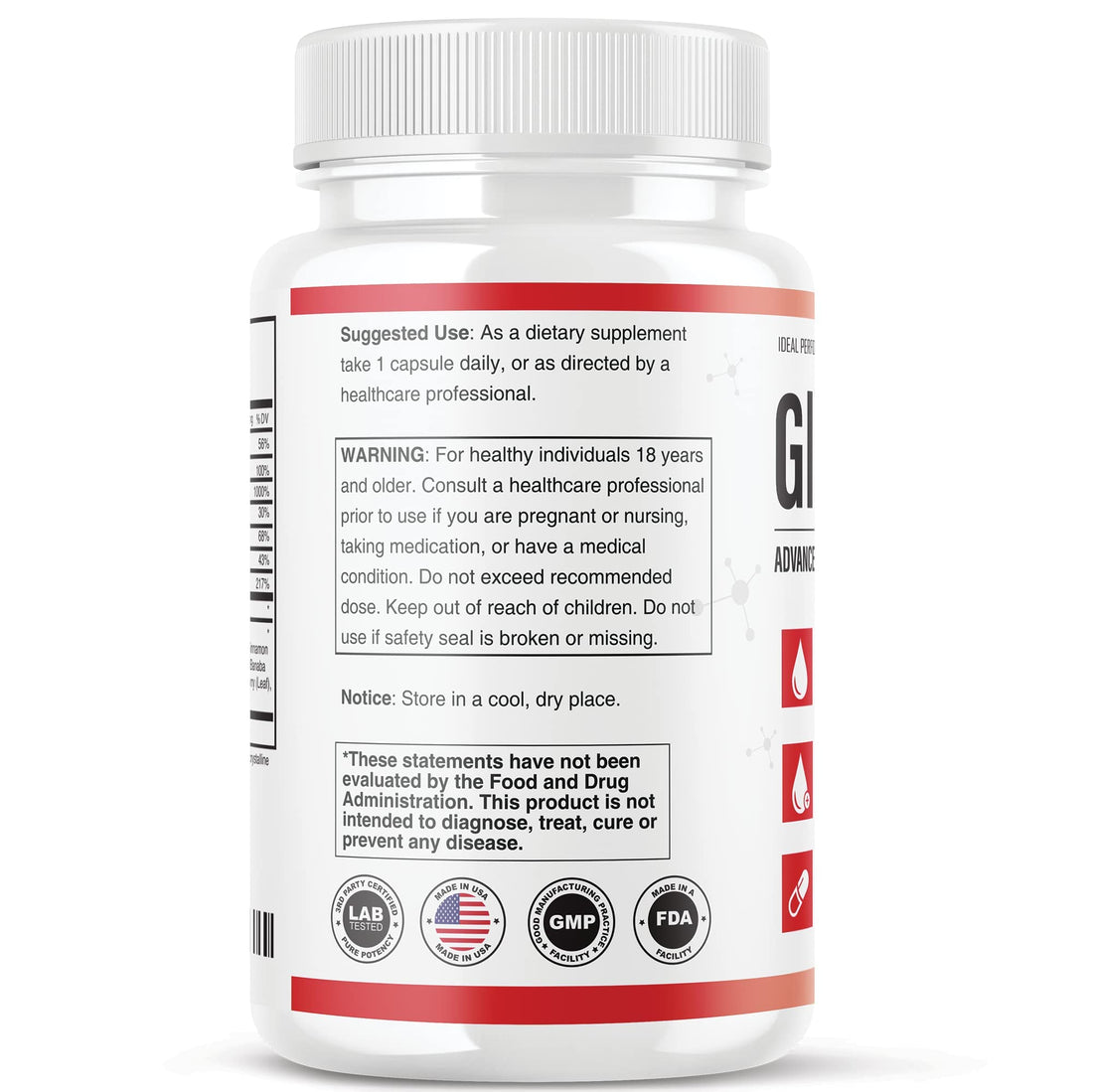 IDEAL PERFORMANCE (Official) Glucofort Formula Supplement (5 Pack)