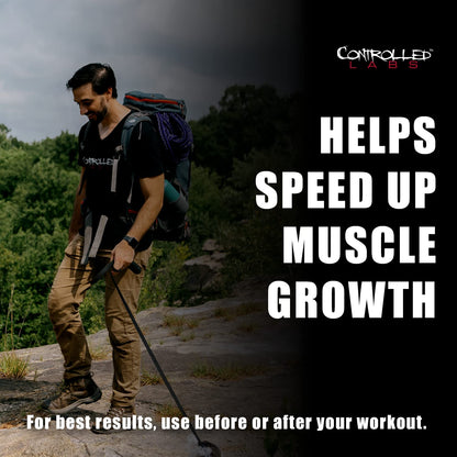 CONTROLLED LABS Green Magnitude Supplement, Synergistic Creatine Formula Powder, Promotes Strength, Stamina, and Performance, (Sour Green Apple, 30 Servings)