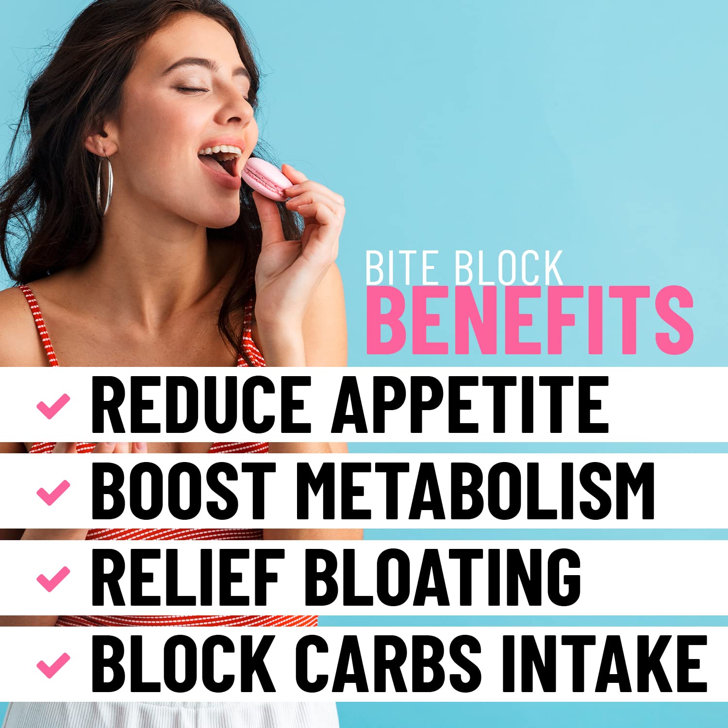 Appetite Suppressant for Women - Weight Loss Pills for Bloating Relief & Carb Blocker Helix Heal