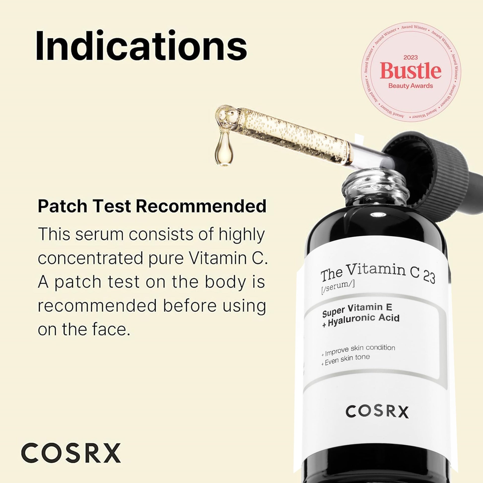 COSRX Pure Vitamin C Serum with Vitamin E & Hyaluronic Acid, Brightening COSRX